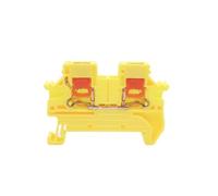 Morsettiera a ingresso laterale PTV2.5, connettore plug-in, montaggio su guida DIN, cablaggio 2,5 mm², 10 pezzi(PTV2.5-Yellow)