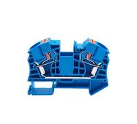 Morsettiera a innesto for guida DIN PT16, connettore for cavo passante elettrico da 16 mm², morsettiera senza viti(PT16 BLUE,1 Pc)