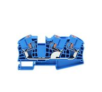 Morsettiera a inserimento su guida DIN PT16-TW, 1 ingresso, 2 uscite, 16 mm², connettore elettrico per cavo, 3 conduttori, 1 pezzo(PT16-TW blue)