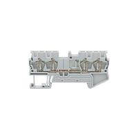 Morsettiera a molla 2 ingressi 2 uscite ST1.5-QU, 10 pezzi, guida DIN(ST1.5-QU Grey)
