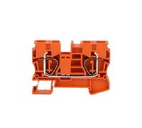 Morsettiera a molla per connettore guida DIN ST10 10 mm² 24-8 1 pezzo(Arancione, 10 pezzi)