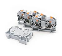 Morsettiera a molla PT 16 da 10 pezzi, 16 mm², guida DIN, cablaggio elettrico ad alta capacità, uso industriale