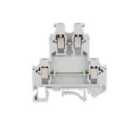 Morsettiera a vite a doppio livello UKK/UKKB3, filo da 2,5 mm², per guida DIN, 10 pezzi (UKK 3)