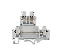 Morsettiera a vite a doppio livello UKK/UKKB3, filo da 2,5 mm², per guida DIN, 10 pezzi (UKKB 3)