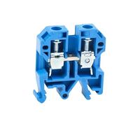 Morsettiera a vite universale per guida DIN, 10 mm², SAK10EN, 10 pezzi (Blue)