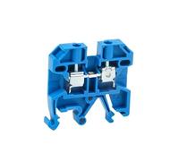 Morsettiera a vite universale SAK2.5EN, 100 pezzi, morsettiera per guida DIN SAK 2,5 mm²(Blue)