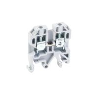 Morsettiera a vite universale SAK4EN, 10 pezzi, filo da 4 mm², per guida DIN(grigio)