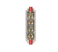 Morsettiera ad alta potenza in rame-alluminio con giunto passante uno in entrata e uno in uscita, connettore rapido piatto 1-50(NS-25electroplating)