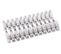 Morsettiera bianca 24 poli 6A - 6 mm2 maschio-femm 380V 10pz