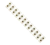 Morsettiera Da 3A Amp, Morsetti Elettrici A 12 Vie, Strisce Di Connettori Elettrici In Nylon Bianco, Blocchetti Di Cioccolato Per Cavi Di Collegamento/Giunzione, Doppia Fila Di Fili A 12 Posizioni