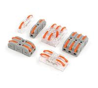 Morsettiera di collegamento a leva for conduttori compatti in linea, connettori elettrici rapidi, kit 28-12 AWG 221, 25 pezzi(T 25PCS Bag)