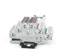 Morsettiera di collegamento per guida DIN PT1.5-3L-PV, 1,5 mm², connettore filo, 5 pezzi(5 pezzi)