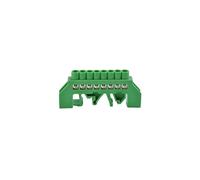 Morsettiera di collegamento su guida DIN 8 pin colore verde - Orno