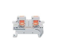 Morsettiera di ingresso laterale PTV-2.5, cavo 2,5 mm², filo 2,5 mm 0,14-4 mm², terminali per guida DIN, 10 pezzi (grigio)