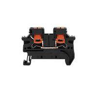 Morsettiera di ingresso laterale PTV-2.5, cavo 2,5 mm², filo 2,5 mm 0,14-4 mm², terminali per guida DIN, 10 pezzi (nero)