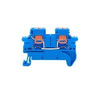 Morsettiera di ingresso laterale PTV-2.5, cavo 2,5 mm², filo 2,5 mm 0,14-4 mm², terminali per guida DIN, 10 pezzi (blue)
