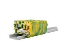 Morsettiera di messa a terra per guida DIN ST4-PE, cavo elettrico 4 mm², collegamento 5 pezzi(5 pezzi)