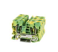 Morsettiera di protezione per guida DIN ST10-PE, 10 mm², 24-8 connettori, 5 pezzi(10 pezzi)