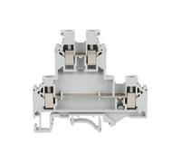 Morsettiera elettrica a doppio livello UKK/UKKB 5, 10 pezzi, 2 strati, 0,2-4 mm², connettore a vite(UKKB5)
