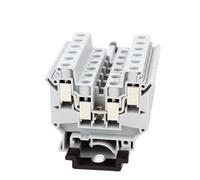 Morsettiera elettrica a vite UDK-10, 4 fili, 10 mm², 2 ingressi/uscite, 5 pezzi(1 pezzi)