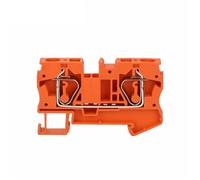 Morsettiera elettrica per connettore filo guida DIN ST6 6 mm² 24-10 AWG 5 pezzi (arancione, 10 pezzi)
