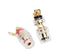 Morsettiera for amplificatore a banana Binding Post Terminale for altoparlante Binding Post Presa audio Morsettiera for altoparlante(2 Pieces)
