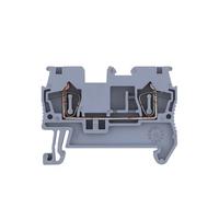 Morsettiera for guida DIN ST-2.5, 100 pezzi, con ingresso laterale, connessione a innesto, 2,5 mm, 12~24 AWG, connettore for cavi elettrici, 3031212