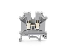 Morsettiera for guida DIN UK-5N Connettore universale Collegamento a vite Conduttore for cablaggio elettrico UK5N Morsettiere Blocco 10 pezzi(Gray)