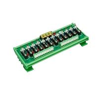 Morsettiera for scheda fusibile a 16 vie con interruttore for cablaggio di corrente di alimentazione da 12 V a 24 V, con interruttore LED(HL-FU-SWITCH-12CH,Fuse 2A)