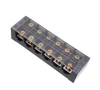 Morsettiera Morsettiera, Cablaggio Facile e Durevole 600V 100A Morsettiera Resistente Alle Alte Temperature per Ponte (6 posizioni)