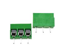 Morsettiera NF per montaggio su PCB KF-301, 5 mm, 10 pezzi, 5 mm, 3P, verde