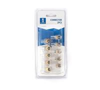 Morsettiera PC5 (10 mm) (2 pz/blister), trasparente. Ideale per connessioni sicure e veloci progetti elettrici ed elettronici a casa o al lavoro.