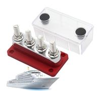 Morsettiera per barra collettrice marina - Barra collettrice in rame ad alta corrente da 12-48 V, prigionieri per terminali 600 A | Bara colletrice della batteria di distribuzione 'energia