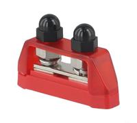 Morsettiera per binario di raccolta per m10 200 A per blocco di distribuzione con copertura nera per auto RV barca 12-48 V DC distributore di corrente (rosso)