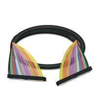 Morsettiera PLC Cavo esteso dell'adattatore for montaggio su guida DIN del connettore della scheda della morsettiera girevole IDC50(HL-IDC50-FF-3Meter)