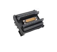 Morsettiera serie DB9 1 pezzo - Adattatore 9 pin a 15/25/37/44/50/78 pin, connettore maschio/femmina con splitter cavi per montaggio su guida DIN(EXTB-DM78S-L)
