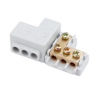 Morsettiera splitter ad alta potenza da 4 pezzi, connettore parallelo uno/due/tre ingressi a 2/4/6 uscite, conduttore in ottone(Style 5)