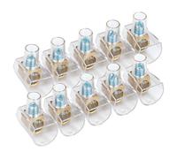 Morsettiera trasparente, 2,5 mm, 2 pezzi, perfetta per connessioni elettriche sicure e organizzate. Ideale per mantenere il cablaggio in ordine.