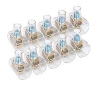 Morsettiera trasparente PC5 (16 mm) - 2 pz/blister, perfetta per collegamenti elettrici e riparazioni in progetti elettronici.