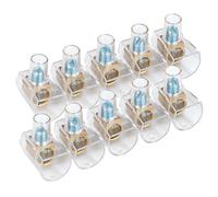 Morsettiere per PC5, 10 mm, 2 pezzi per blister trasparente, ideale per collegare cavi in modo sicuro ed efficiente.