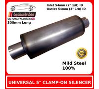 Morsetto 5" x 8" sul corpo scatola di scarico silenziatore in acciaio dolce, ...