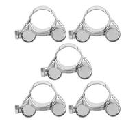 Morsetto a bullone anello morsetto in acciaio inossibile anello di serratura a mano pesante set di morsetti per tubo per automobilismo idraulico e applicazioni industriali 304 (23-25 mm)