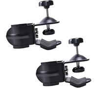Morsetto a C in metallo resistente a doppia forma di U staffa di montaggio per studio fotografico luce braccio braccio, 2 pezzi