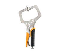 morsetto a C, Morsetto for fori da 6" Morsetto a C da 1 pezzo Morsetti for saldatura con cuscinetto girevole Morsa regolabile for lavorazione del legno(Silver)