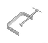 Morsetto a C per la lavorazione del legno, plastica, metallo, apertura ganascia da 50 a 100 mm, morsetto a forma di G in acciaio legato per foratura, fissaggio, uso in officina (0-85 mm)