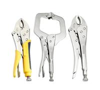 morsetto a C, Pinza for talpa con ganasce dritte, pinza for fissaggio di legno, impugnatura girevole, localizzatore, utensile manuale in lega(A1)