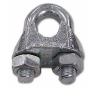 Morsetto A Cavallotto Zincato Filetto 8 mm Ø interno 5/16 Conf. 50 pz
