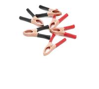 Morsetto a coccodrillo 30a rivestito in rame con denti per batteria e pannello solare tenuta robusta fino a 25 mm apertura nero 70 mm lungo (20 pezzi)