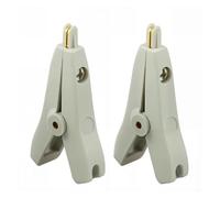 Morsetto a coccodrillo in rame for clip piatte da 52 mm(2pcs Grey)