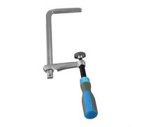 Morsetto a coda di rondine in acciaio cromato, 2 pezzi, con impugnatura SoftGrip per binario di guida per sega a binario, meccanismo di scorrimento ispessito, corpo forgiato stabile e vite filettata a